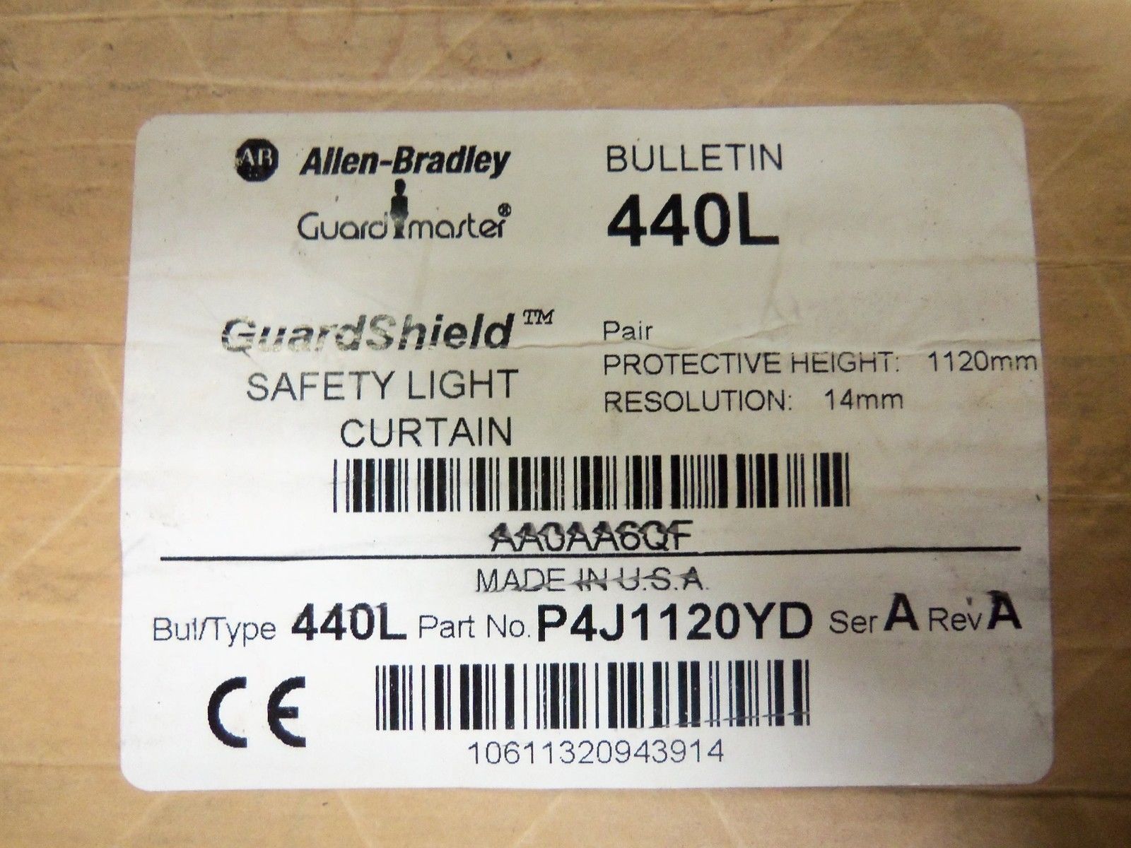 INDUSTRIAL SPARE PART 440L-PJ1120YD SER. A NSMP