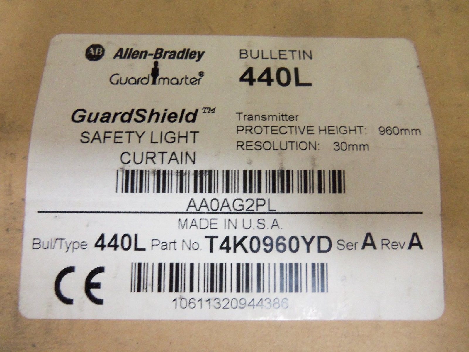 INDUSTRIAL SPARE PART 440L-T4K0960TD SERIES A TRANSMITTER NSMP