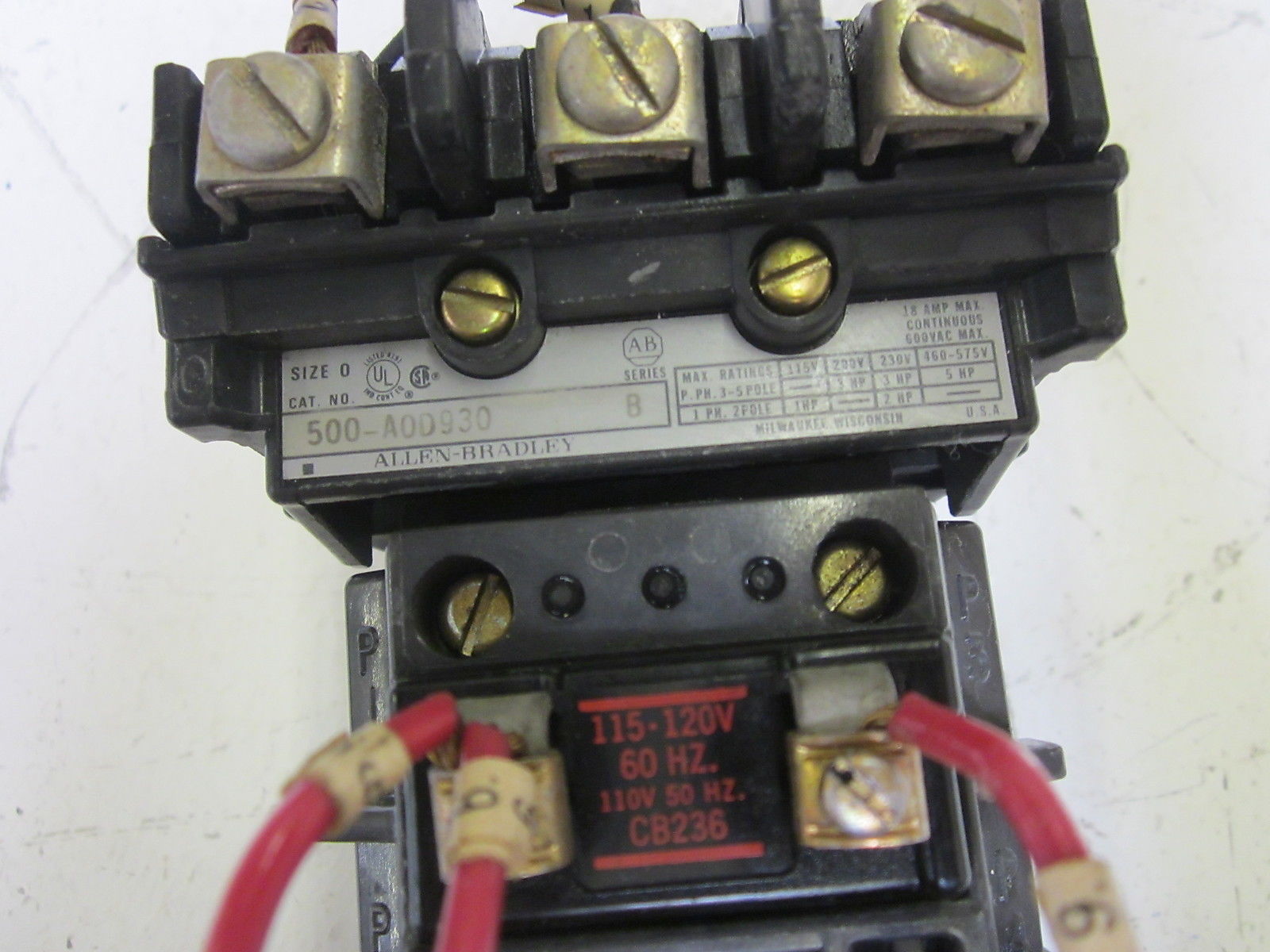 INDUSTRIAL SPARE PART 500-AOD930 SER.B 120V UNMP