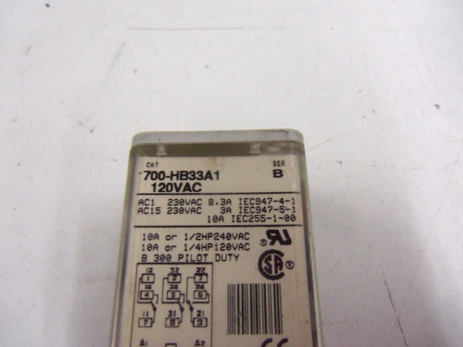 INDUSTRIAL SPARE PART 700-HB33A1 SER. B 120VAC 10A UNMP