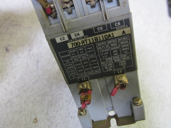 ALLEN BRADLEY 700-RT11B110A1 SER.A SOLID STATE TIMER UNMP