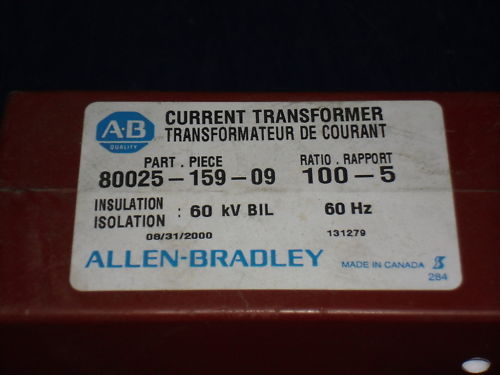 INDUSTRIAL SPARE PART 80025-159-09 CURRENT TRANSFORMER UNMP