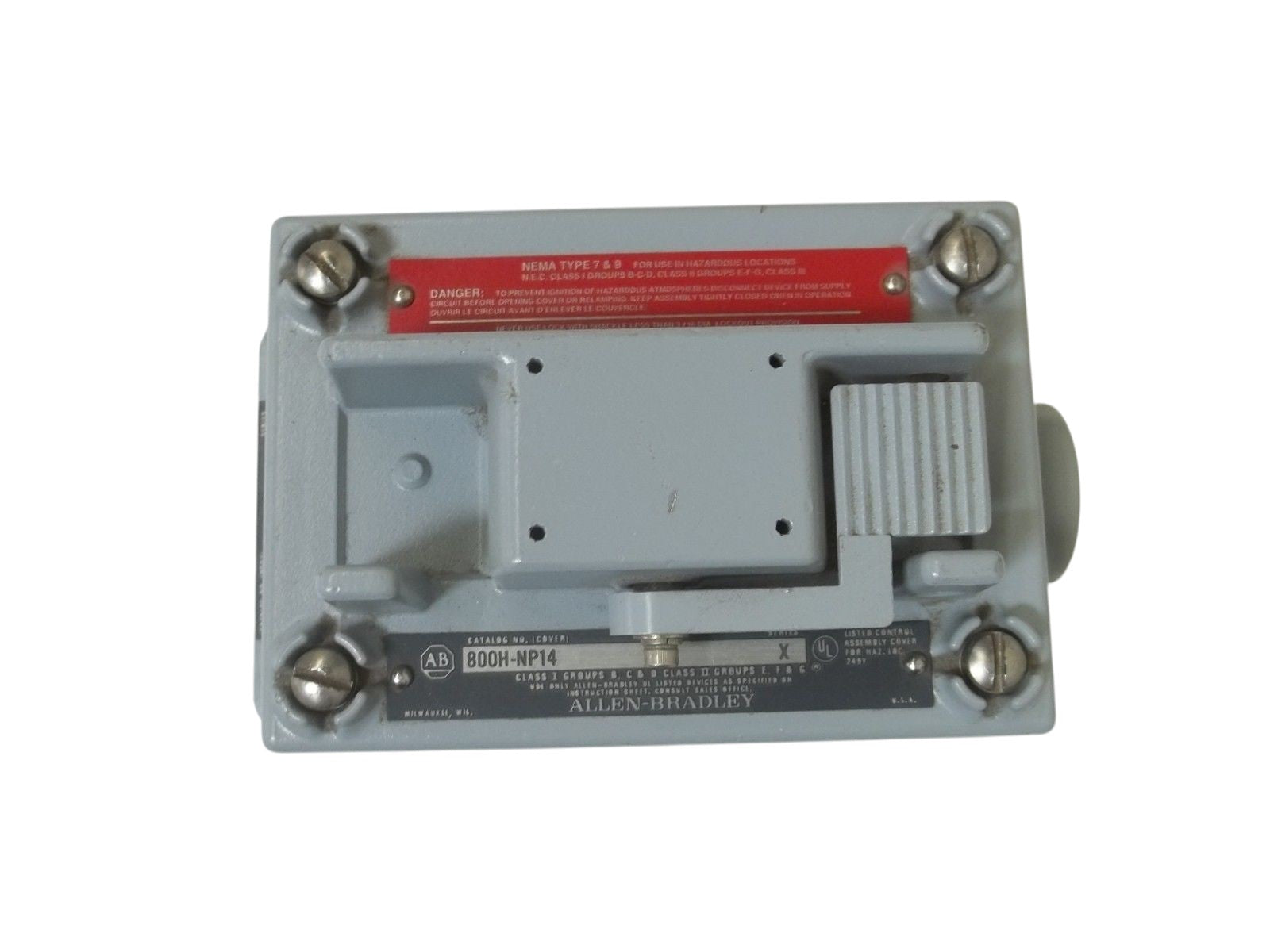 INDUSTRIAL SPARE PART 800H-1HX7 SER.X EXPLOSION PROOF PUSHBUTTON SWITCH UNMP
