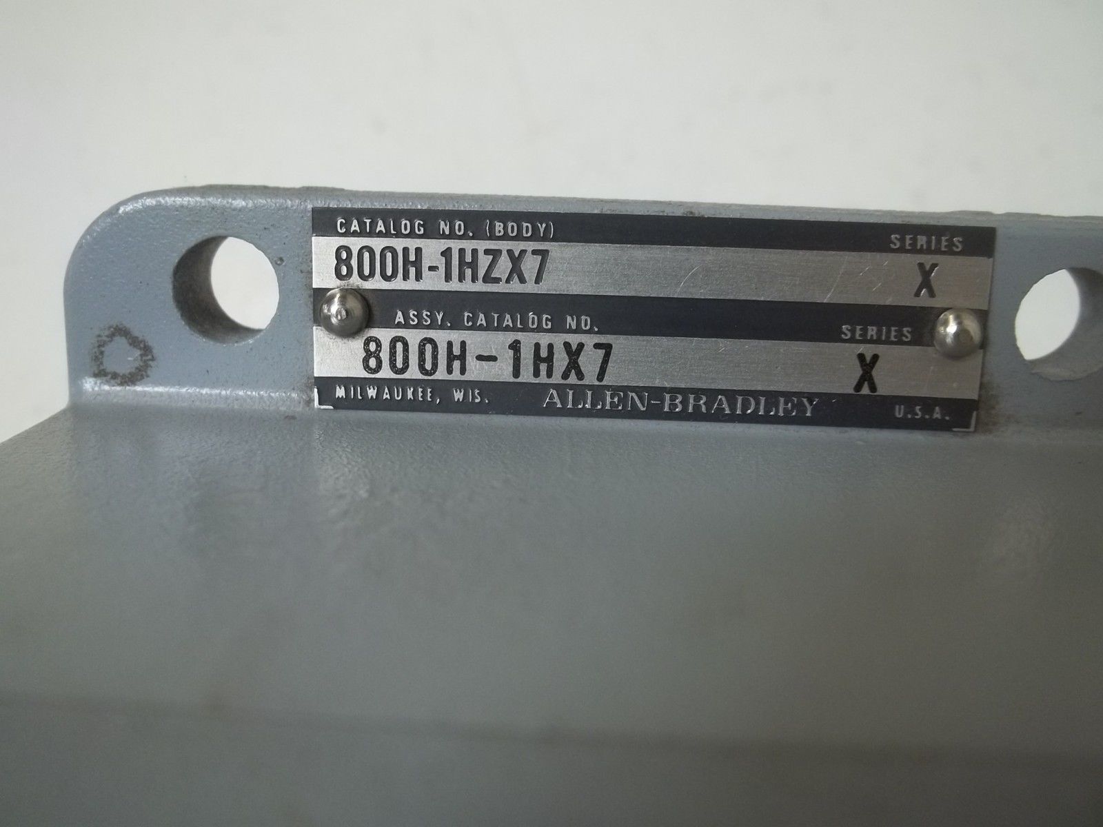 INDUSTRIAL SPARE PART 800H-1HX7 SER.X EXPLOSION PROOF PUSHBUTTON SWITCH UNMP