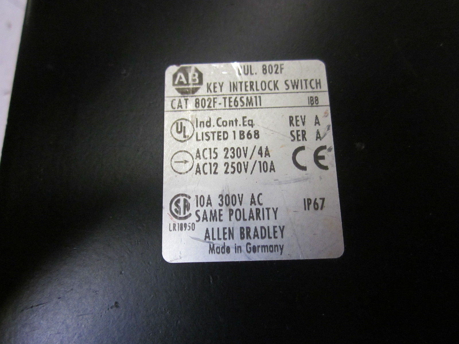 INDUSTRIAL SPARE PART 802F-TE6SM11 UNMP