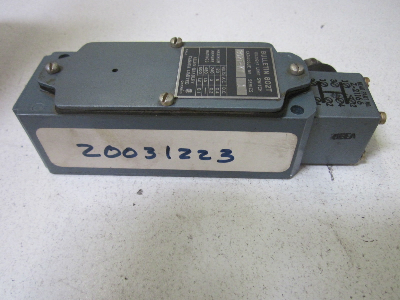 INDUSTRIAL SPARE PART 802T-KT SER.1 UNMP