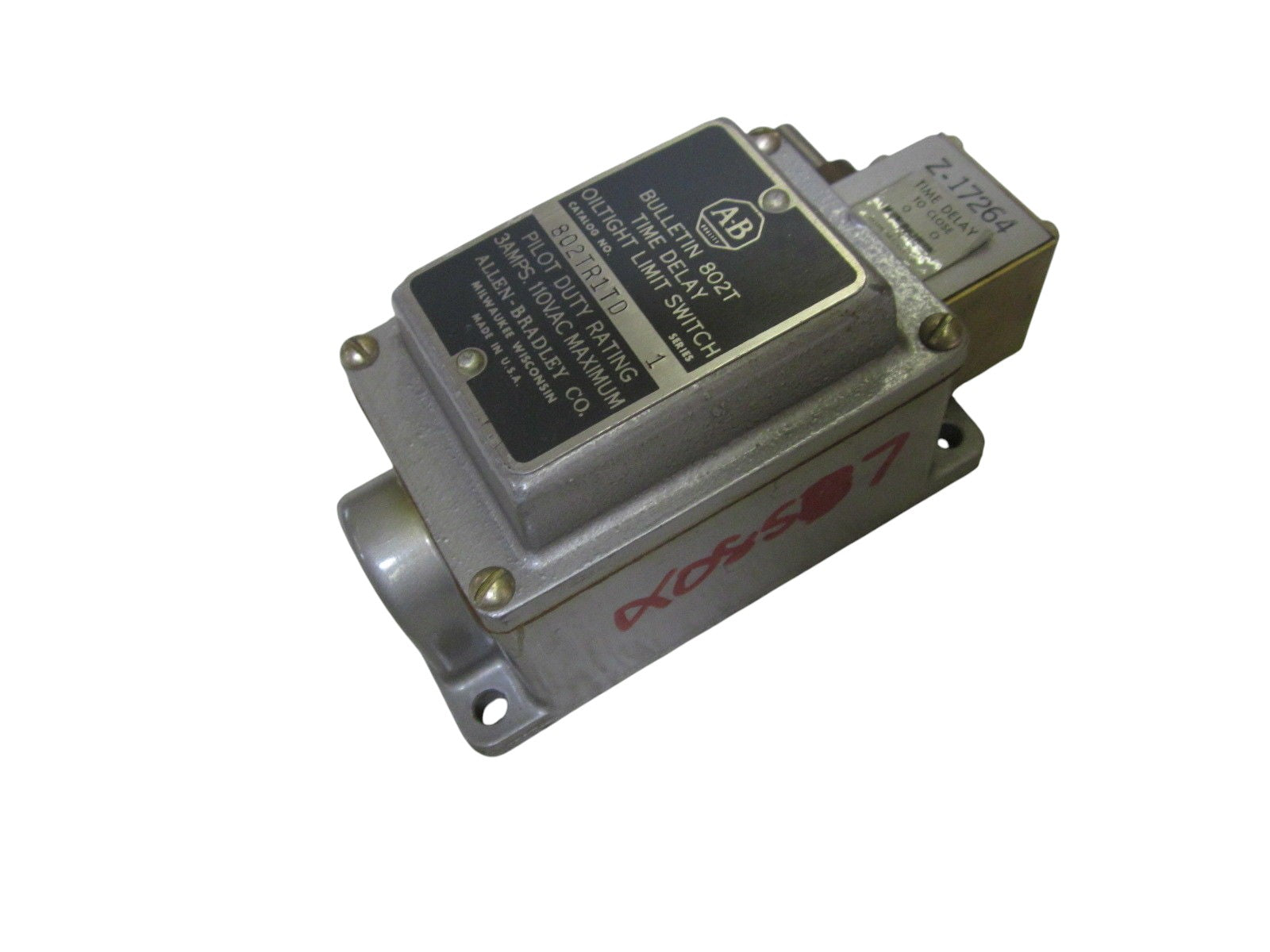 ALLEN BRADLEY 802TR1TD SER.1 TIME DELAY LIMIT SWITCH UNMP