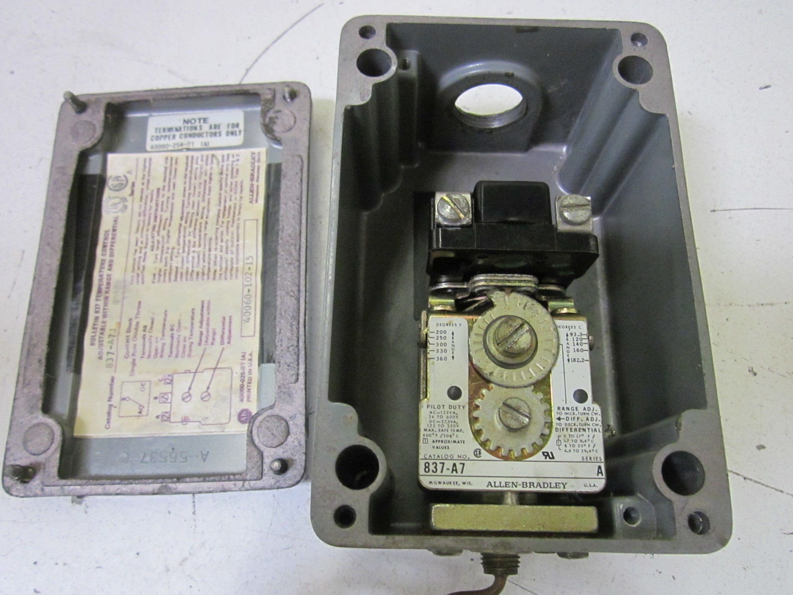 INDUSTRIAL SPARE PART 837-A7J SER.A UNMP