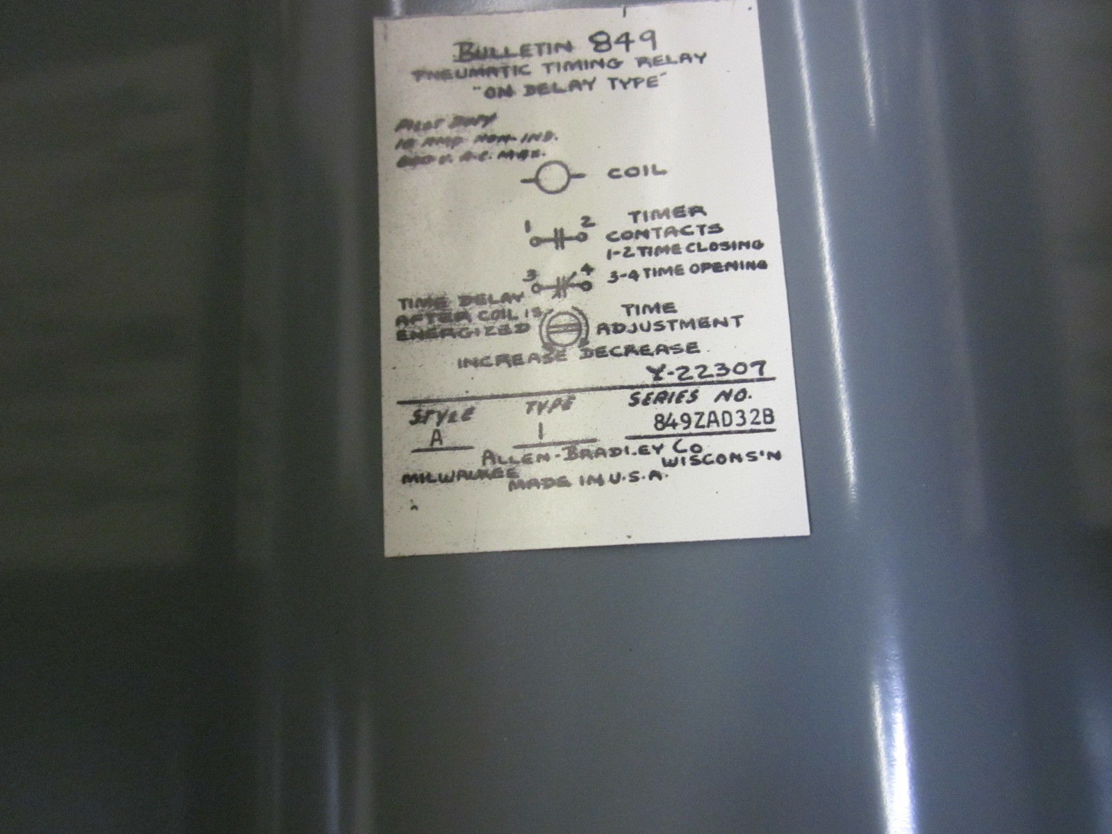 INDUSTRIAL SPARE PART 849ZAD32B UNMP