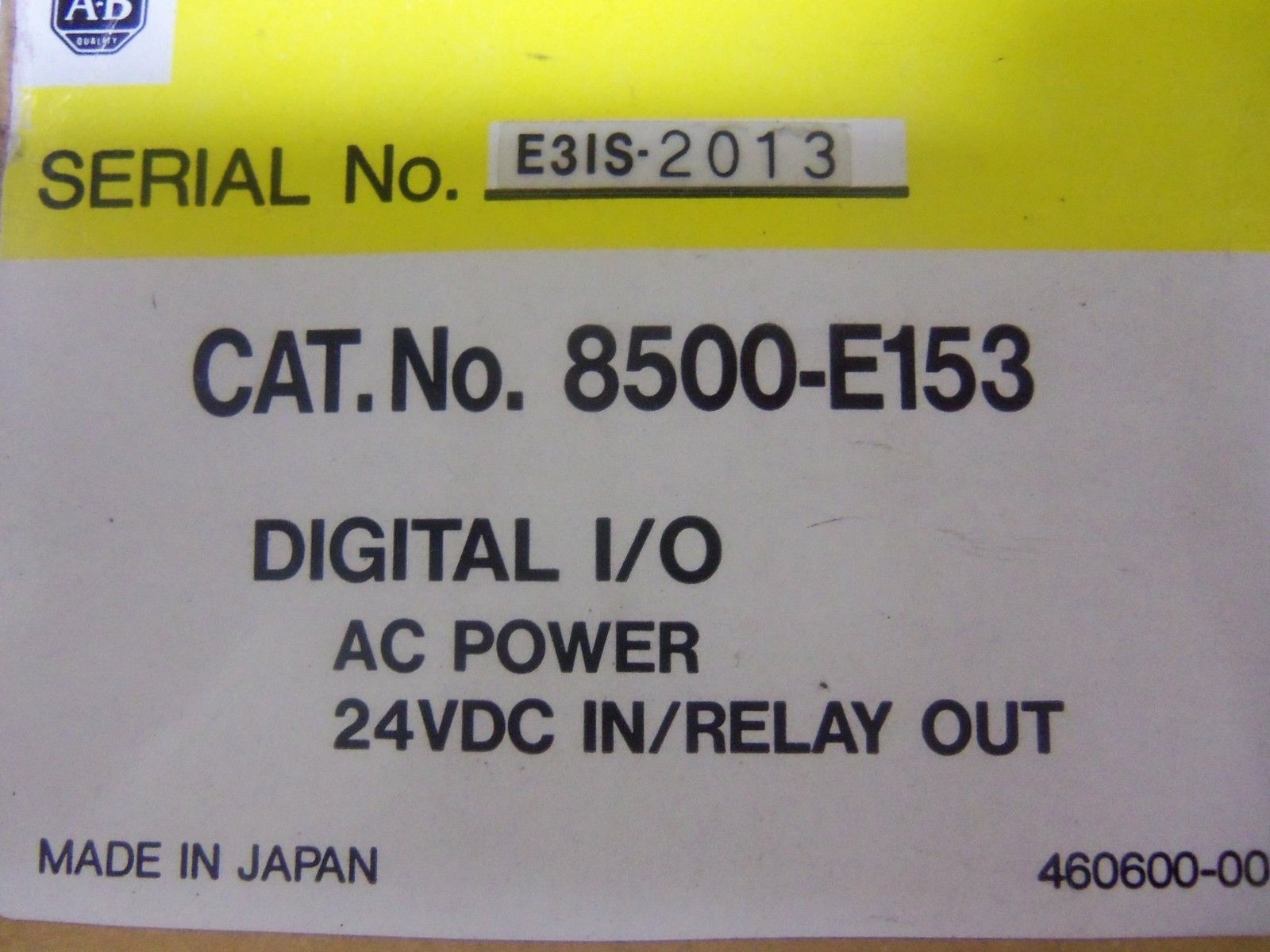INDUSTRIAL SPARE PART 8500-E153 SER. A DIGITAL I/O MODULE NSMP