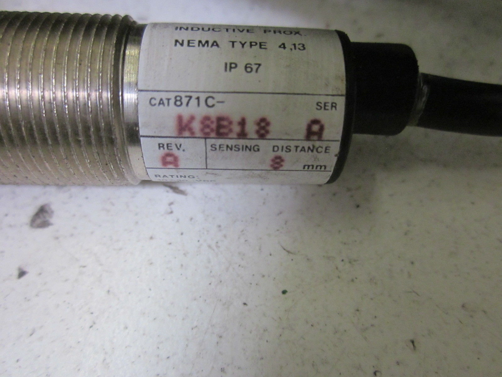 INDUSTRIAL SPARE PART 871C-K8B18 SER.A UNMP