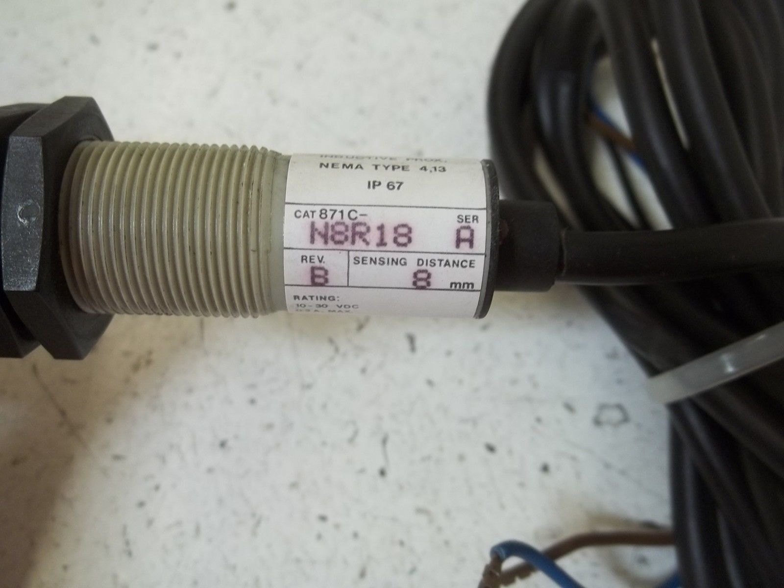 ALLEN BRADLEY 871C-N8R18 SER.A PROXIMITY SWITCH UNMP