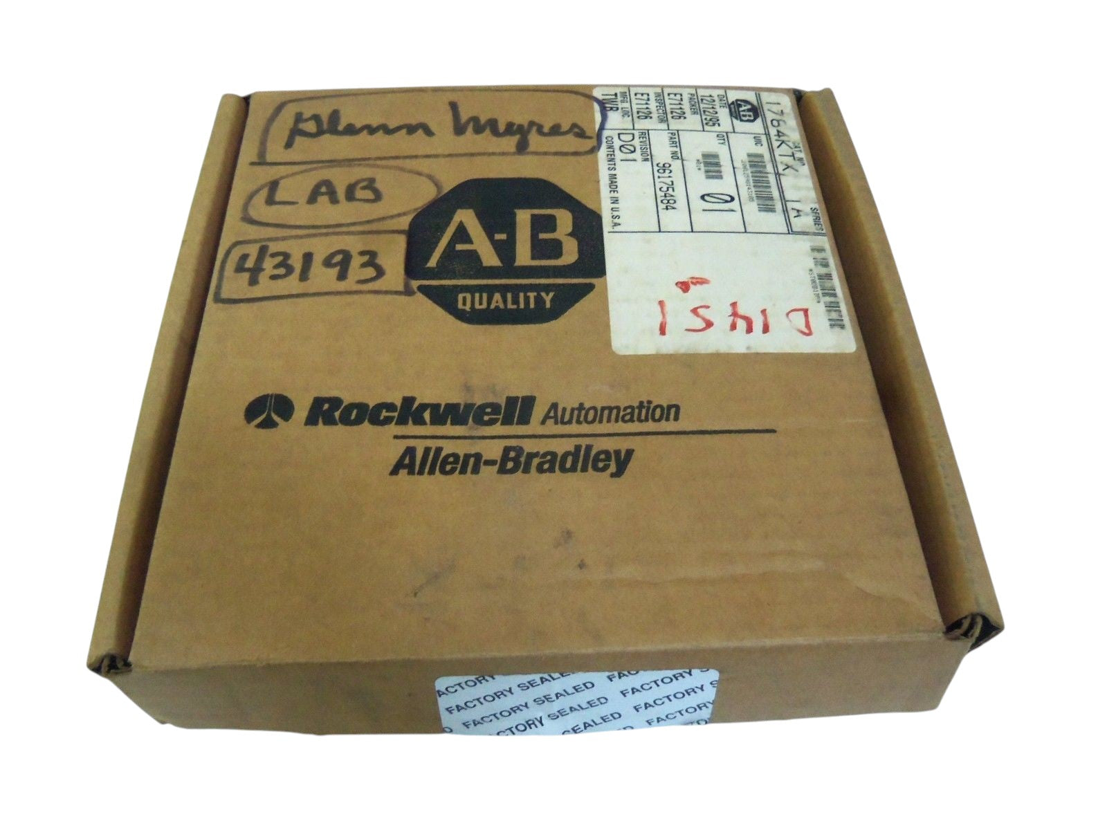 INDUSTRIAL SPARE PART COMMUNICATION CARD 1748-KTX SERIES A NSMP