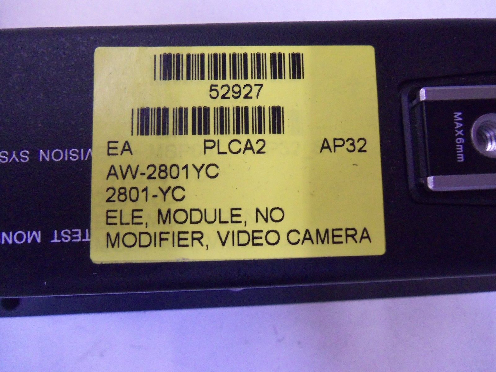 ALLEN BRADLEY MACHINE VISION CAMERA 2801-YC  *NEW NO BOX*