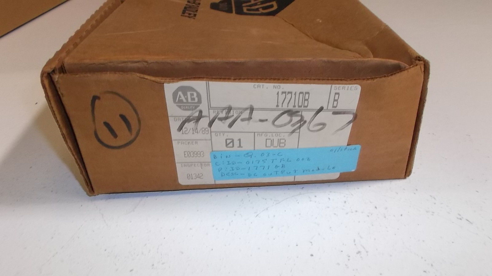 INDUSTRIAL SPARE PART OUTPUT MODULE 1171-OB SERIES B NSMP