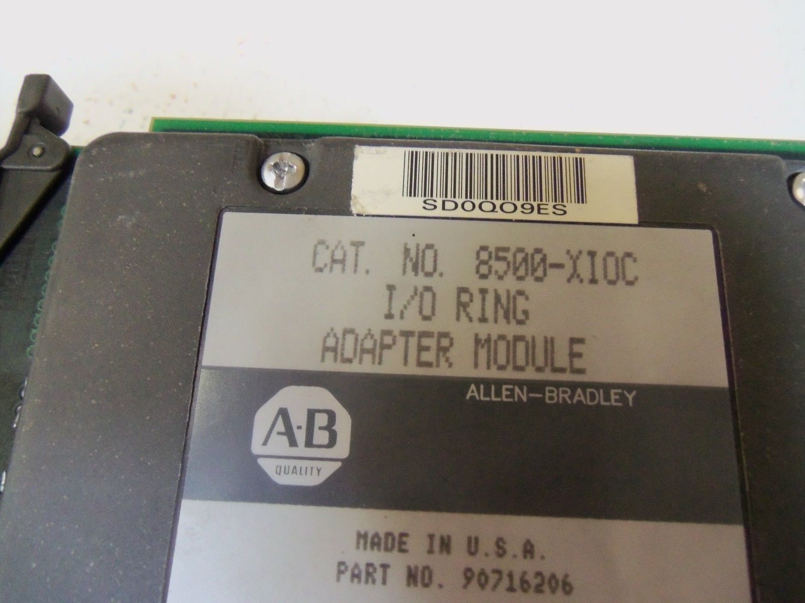 ALLEN BRADLEY RING ADAPTER MODULE 8500-XIOC UNMP