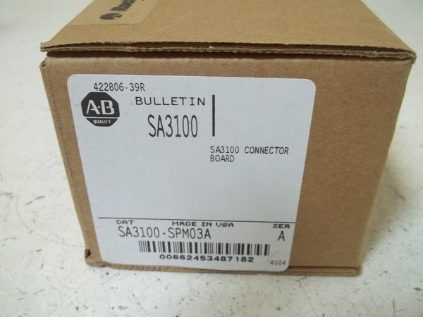 ALLEN BRADLEY SA3100-SPM03A SER.A CONNECTOR BOARD NSFS