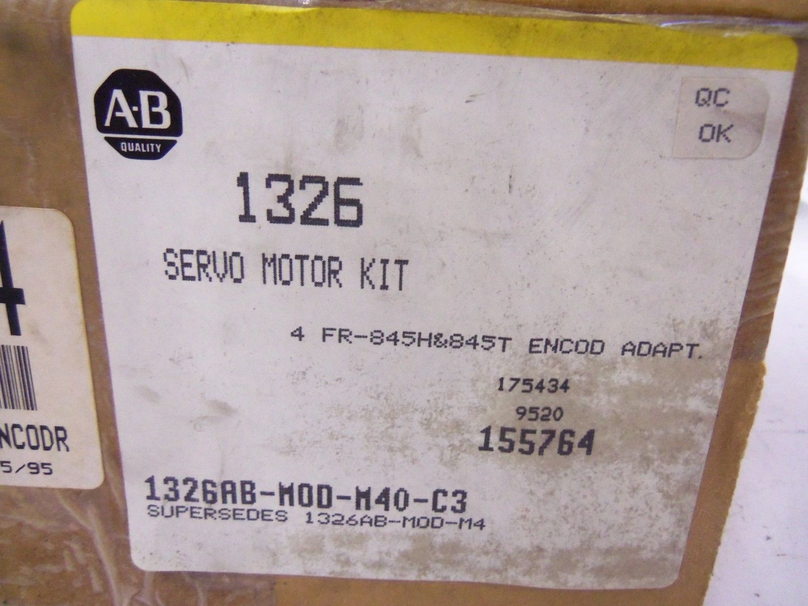 ALLEN BRADLEY 1326AB-MOD-M40-C3 SERVO MOTOR KIT *NEW IN BOX*