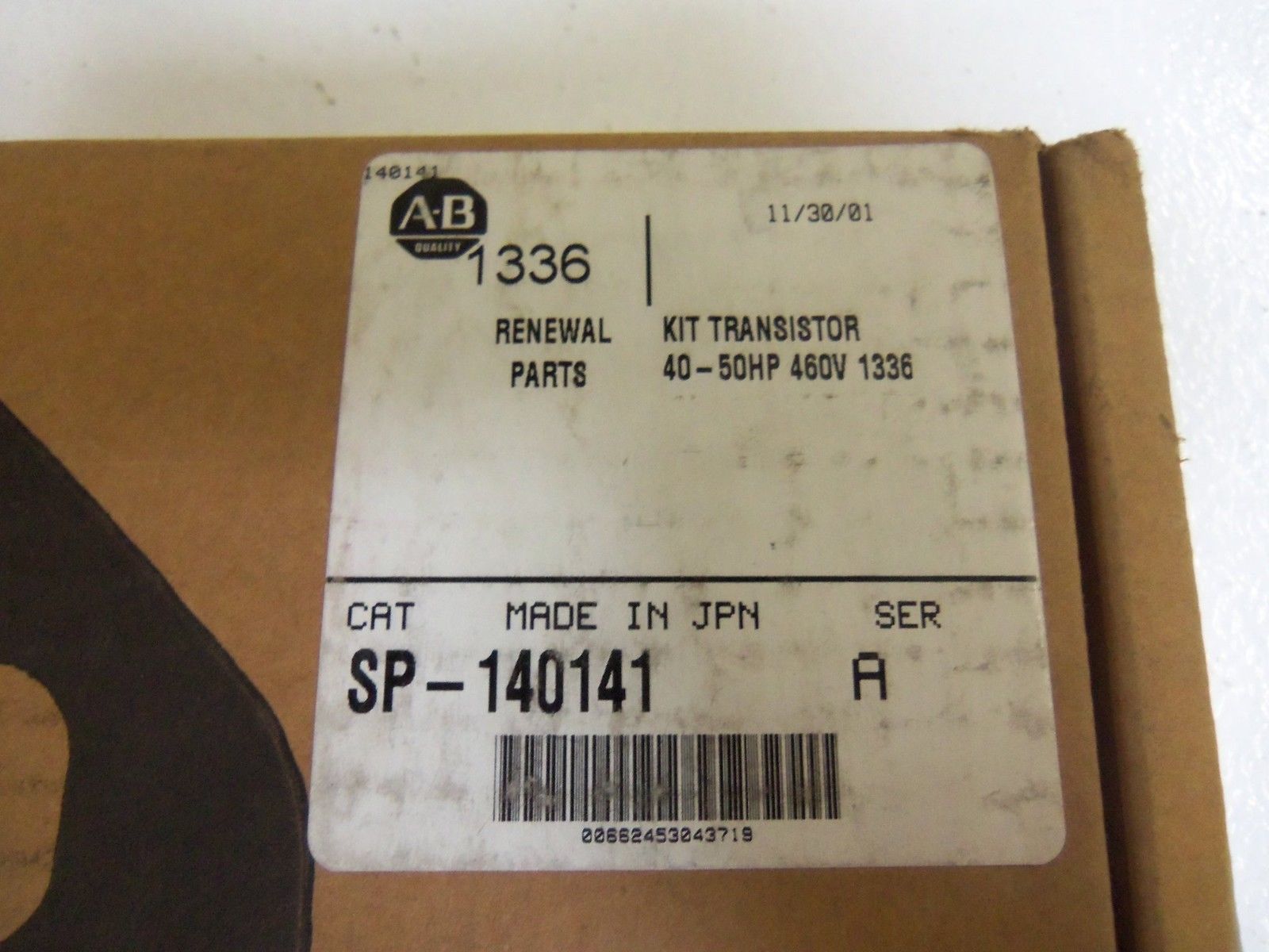 INDUSTRIAL SPARE PART SP-140141 SERIES A TRANSISTOR KIT NSMP