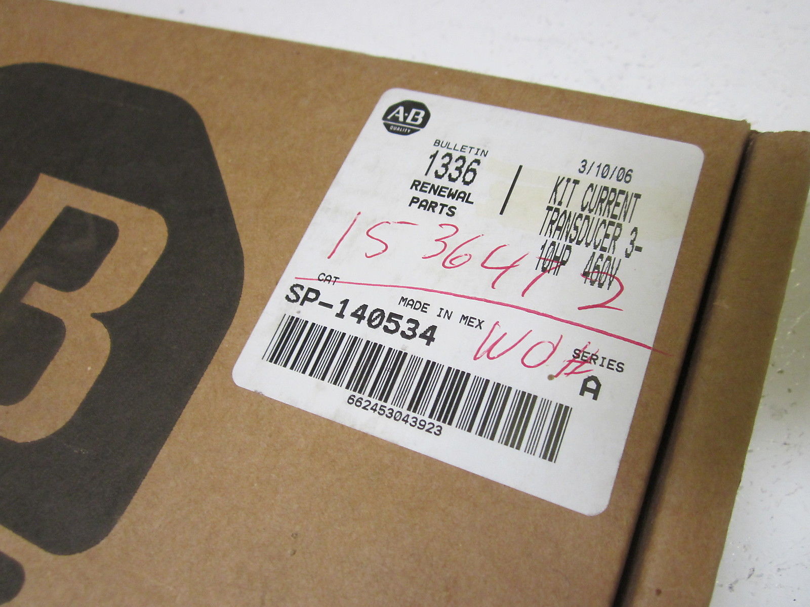 INDUSTRIAL SPARE PART SP-140534 SER.A  UNMP