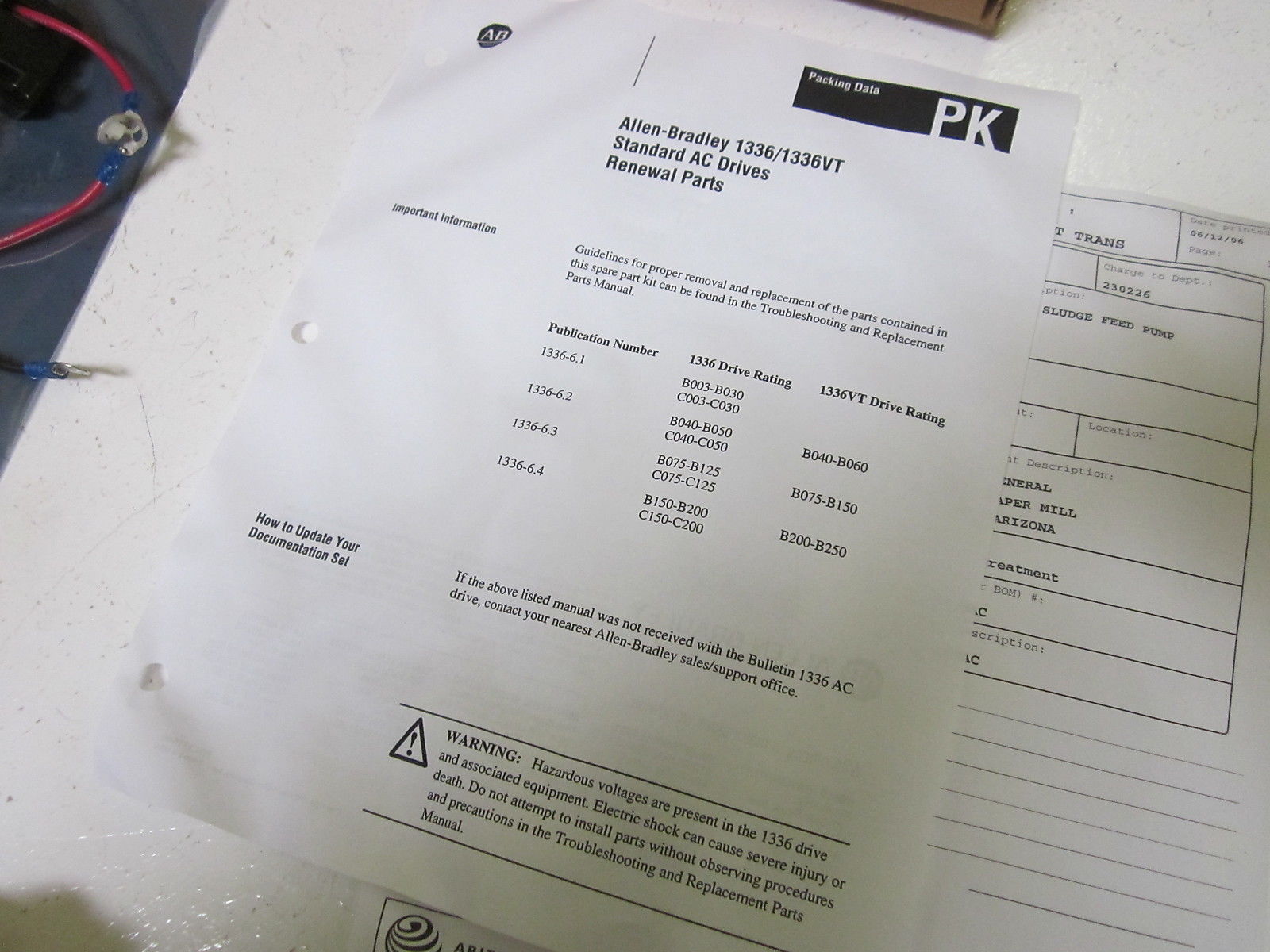INDUSTRIAL SPARE PART SP-140534 SER.A  UNMP