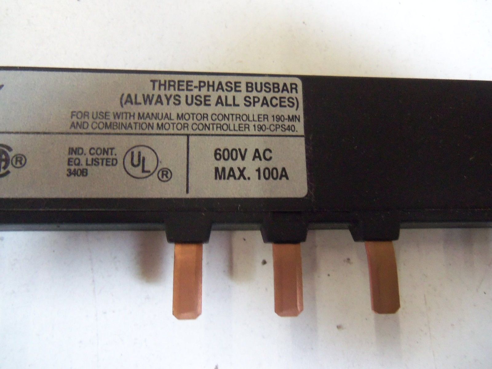 ALLEN BRADLEY THREE-PHASE BUSBAR 190-L13 SERIES A *NEW IN BOX*