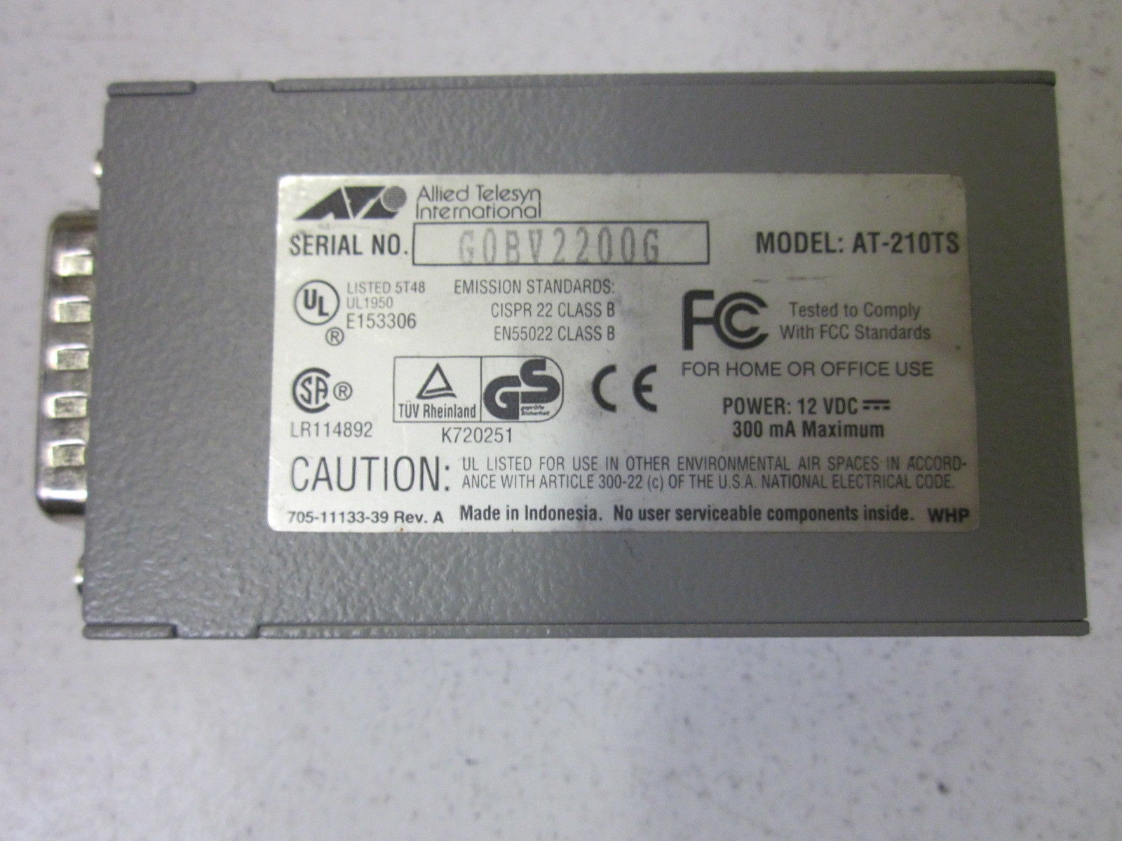 ALLIED TELESYN INTERNATIONAL G0BV2200G UNMP