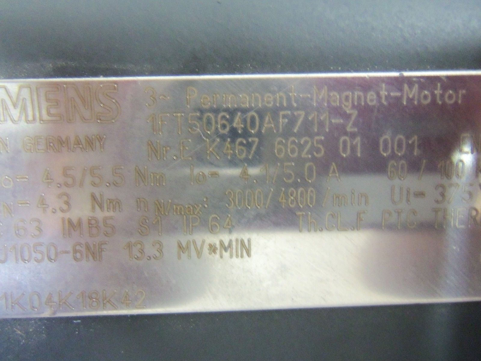 ALPHA SP140-MF1-7 MOTOR UNMP