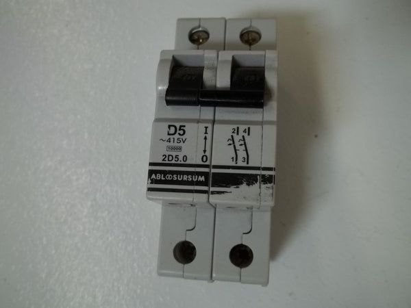 ALTECH CORP. D5  2-POLE CIRCUIT BREAKER 2D5.0 415V  UNMP