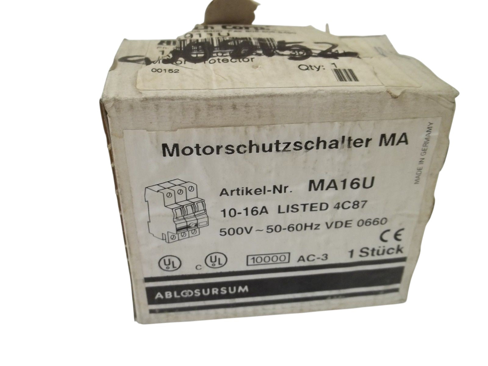 ALTECH CORP. MA16U MOTOR PROTECTOR NSMP