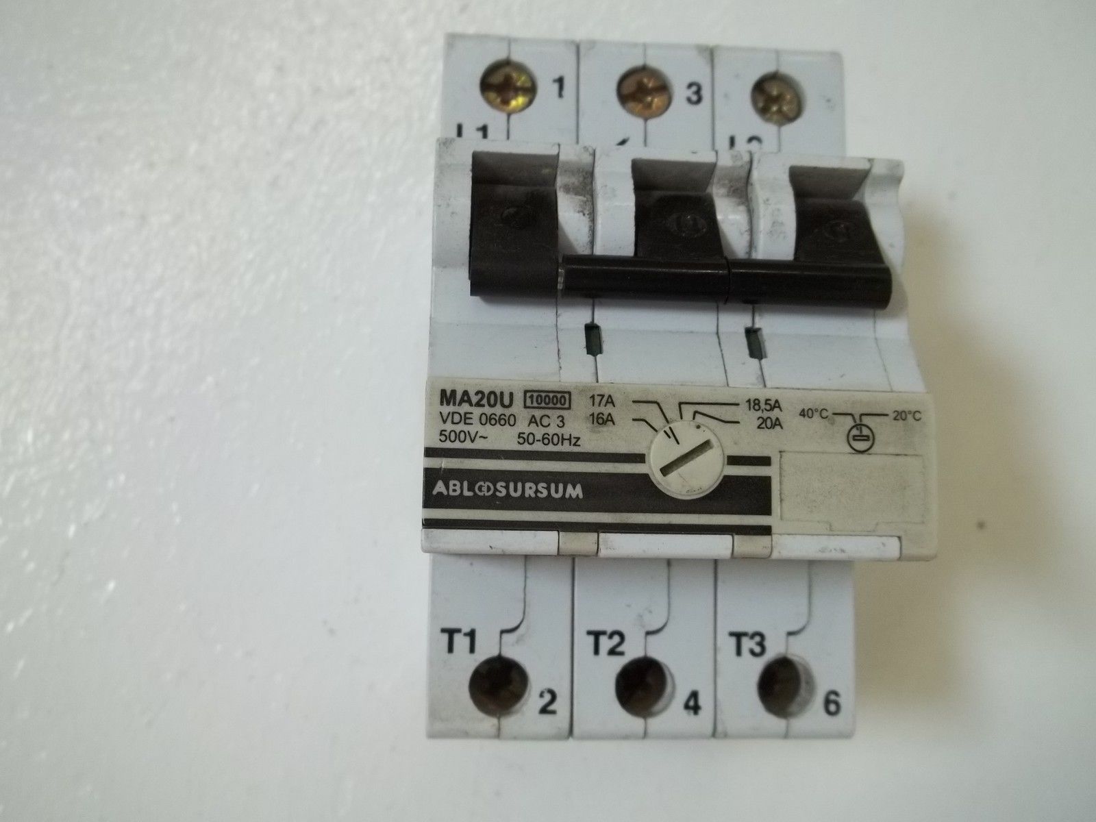 ALTECH CORP. MA20U MOTOR PROTECTOR UNMP