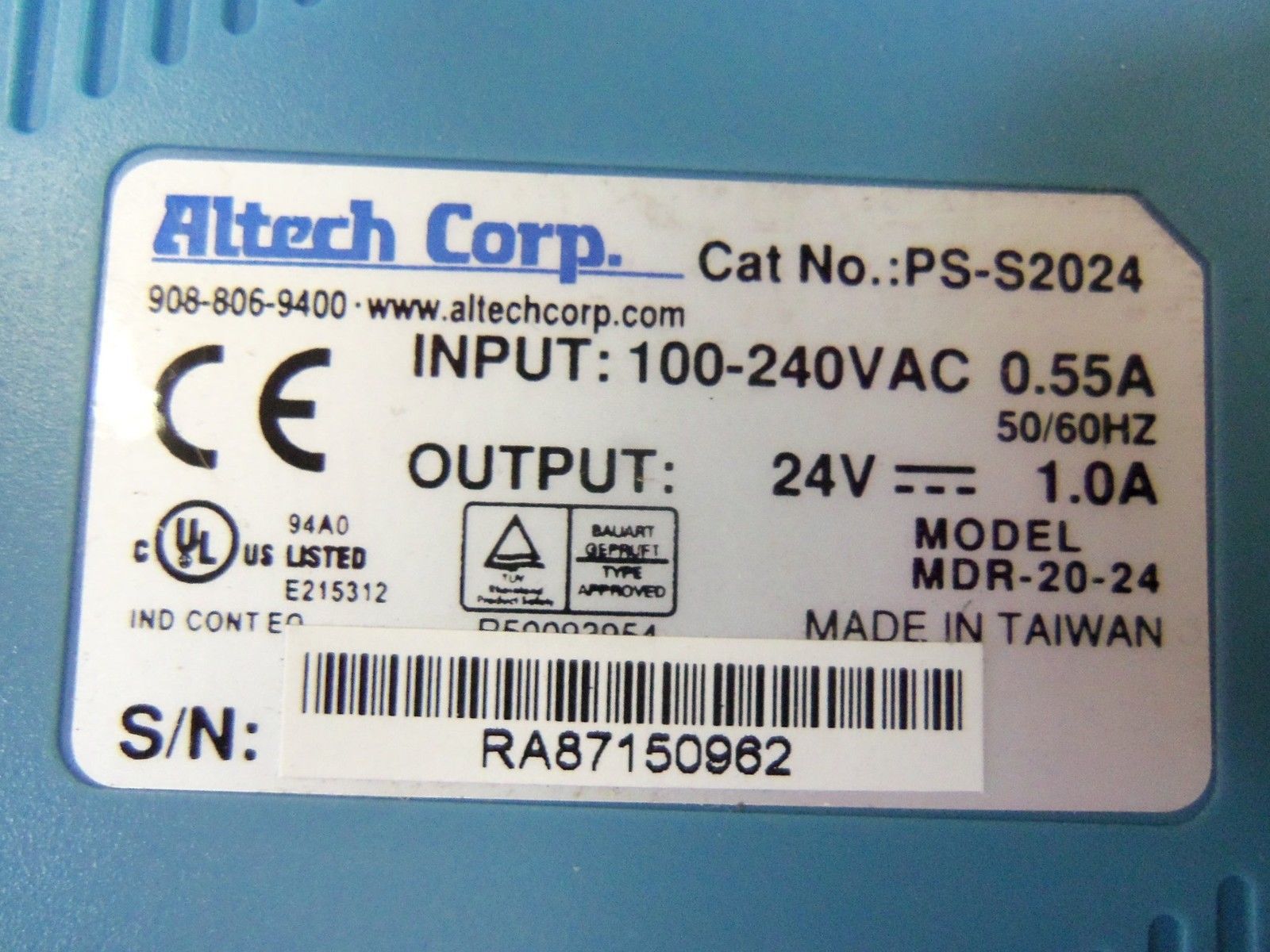 ALTECH CORP. POWER SUPPLY PS-S2024 NSMP