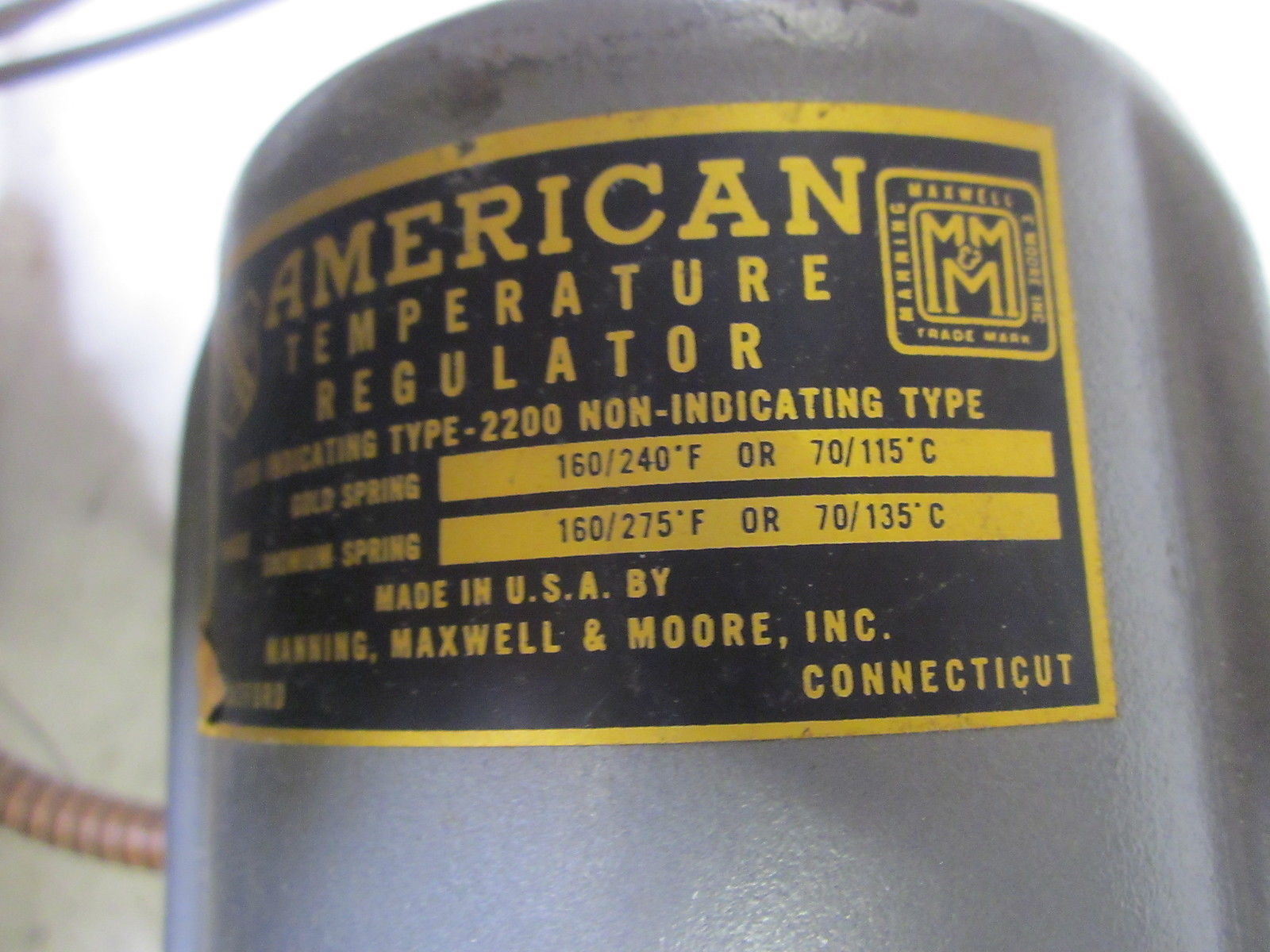 AMERICAN 2200 TEMPERATURE REGULATOR UNMP
