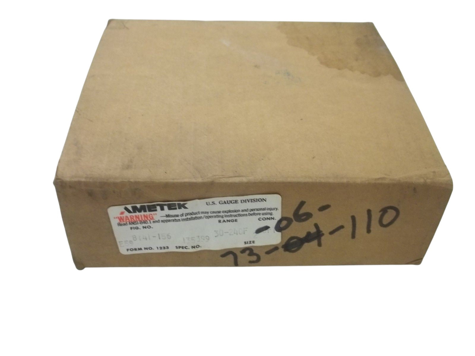 AMETEK 8141-156 GAUGE UNMP