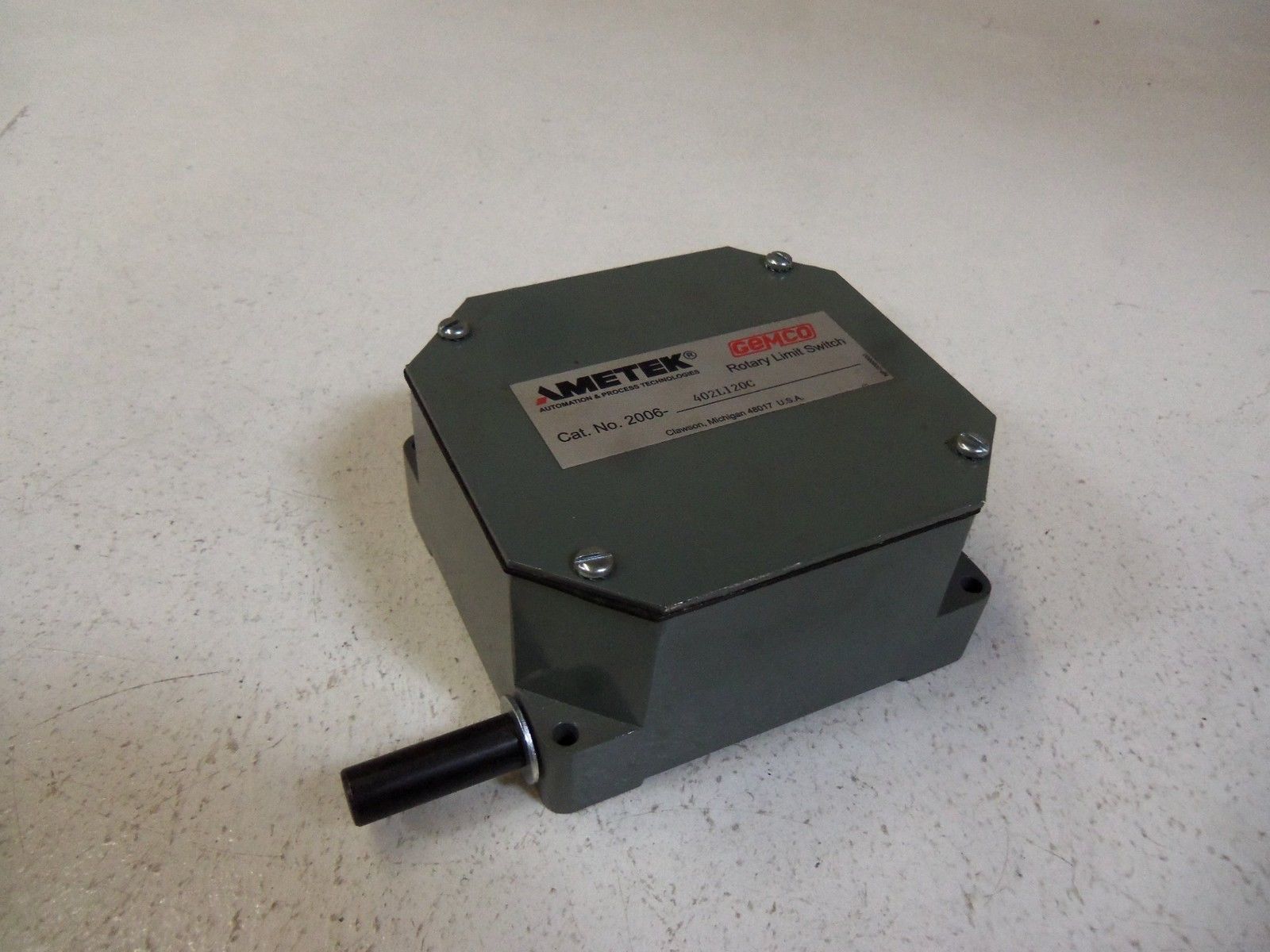 AMETEK ROTARY LIMIT SWITCH 2006-402L120C *USED*
