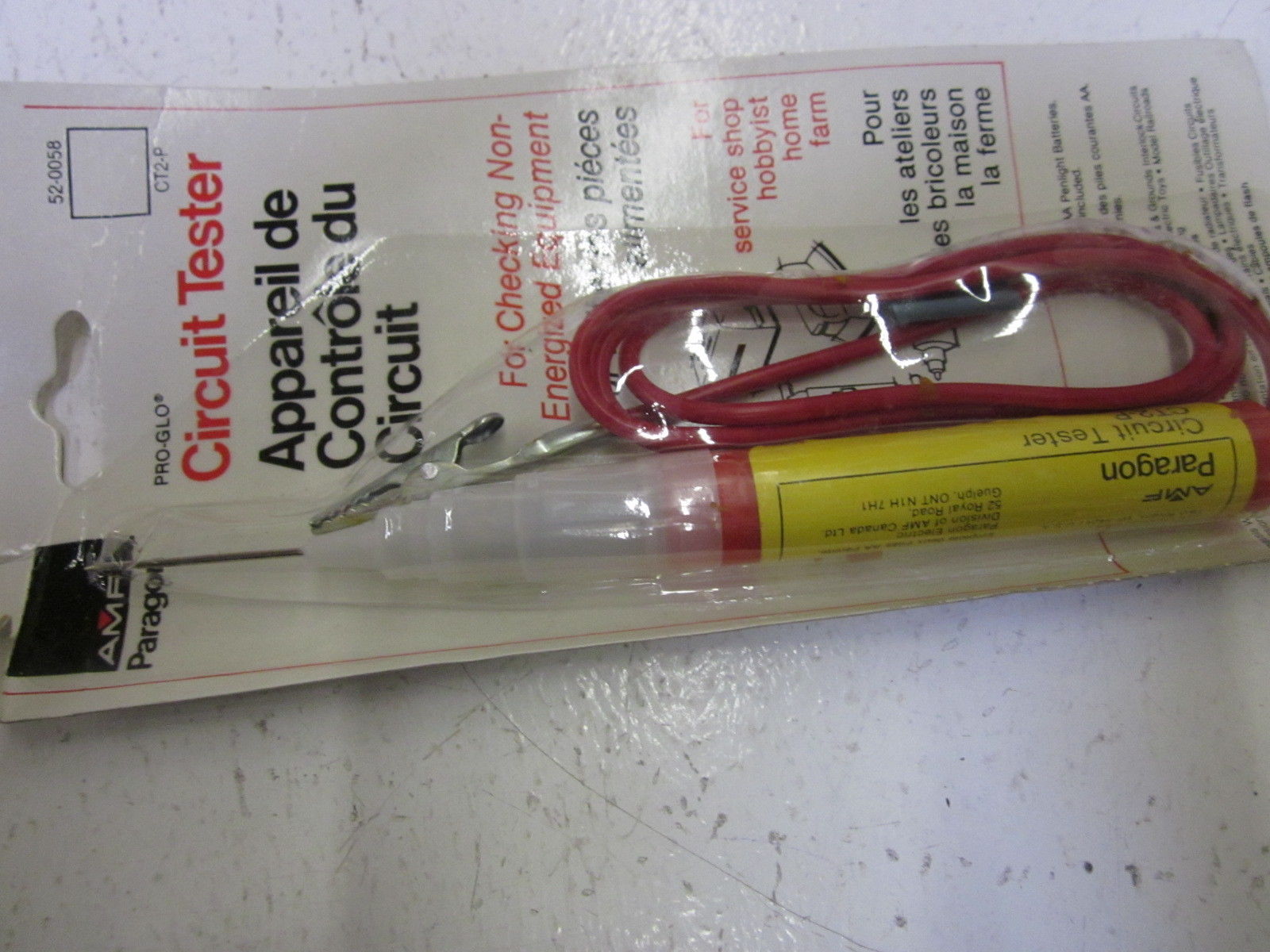AMF PARAGON 52-0058 CIRCUIT TESTER NSNP IN NSMP