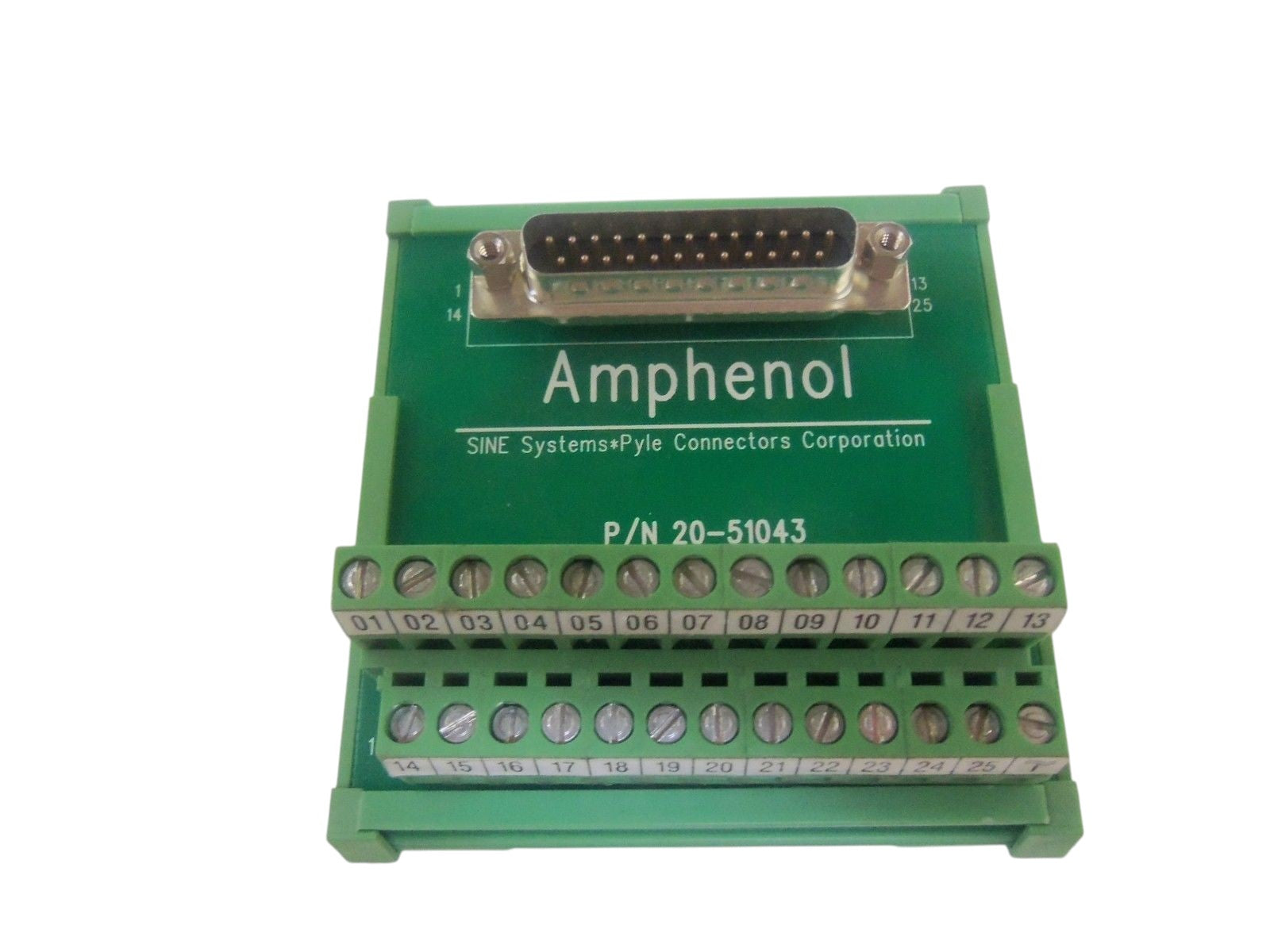 AMPHENOL 20-51043 CONNECTOR TERMINAL BLOCK UNMP