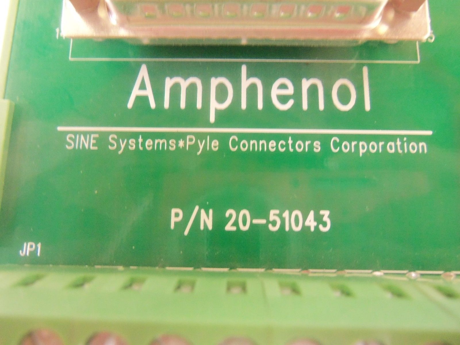 AMPHENOL 20-51043 CONNECTOR TERMINAL BLOCK UNMP