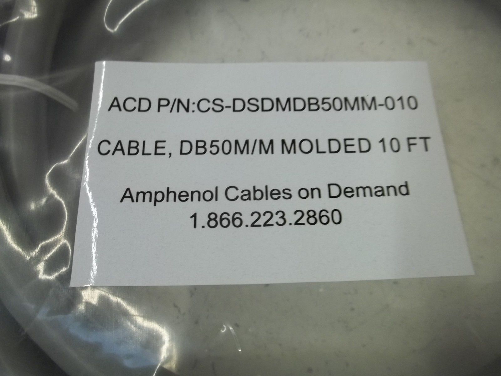 AMPHENOL CS-DSDMDB50MM-010 CABLE 10FT NSMP