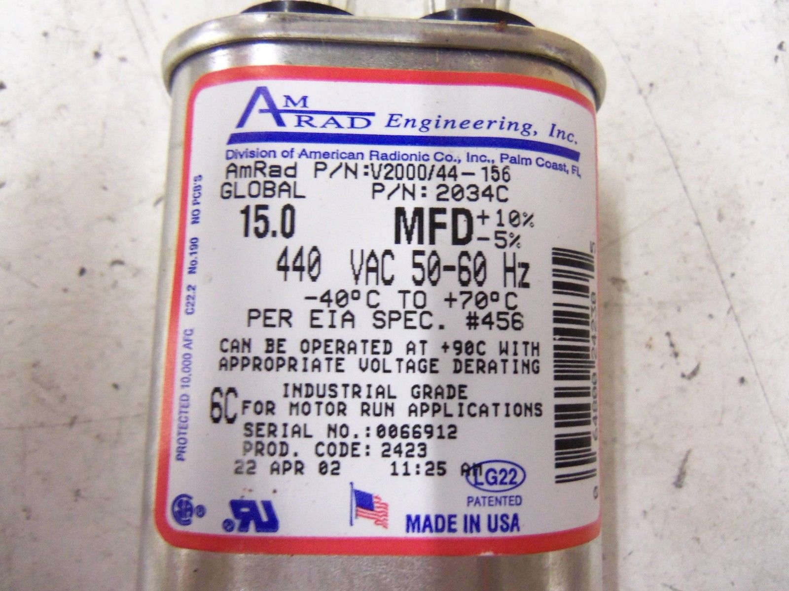 AMRAD GLOBAL 2034C *NEW IN BOX*