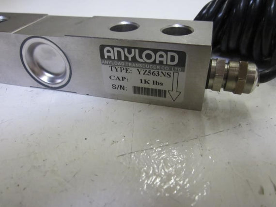 ANYLOAD TRANSDUCER CO. YZ563NS *USED*