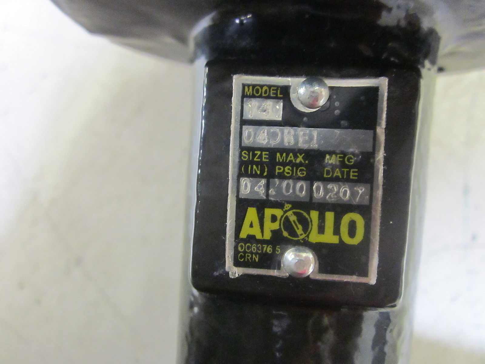 APOLLO 141 04D8E1 4" VALVE  200PSIG UNMP