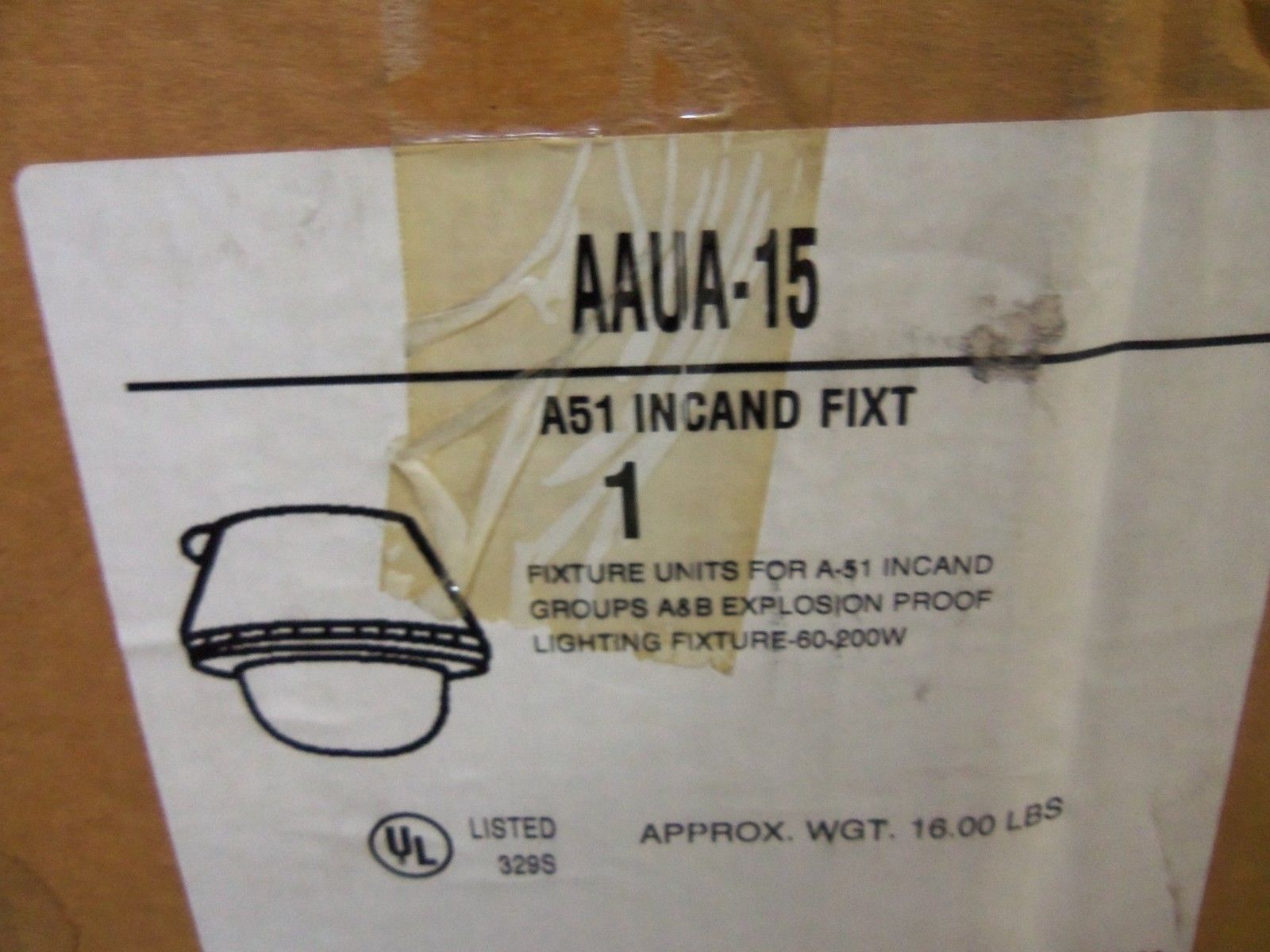 APPLETON AAUA-15 LIGHT FIXTURE NSMP