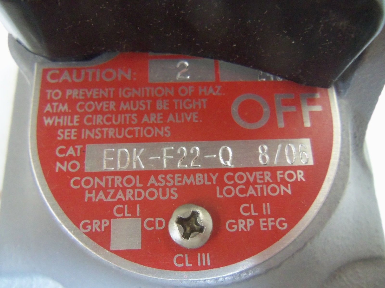 APPLETON EDKF22Q SWITCH NSMP