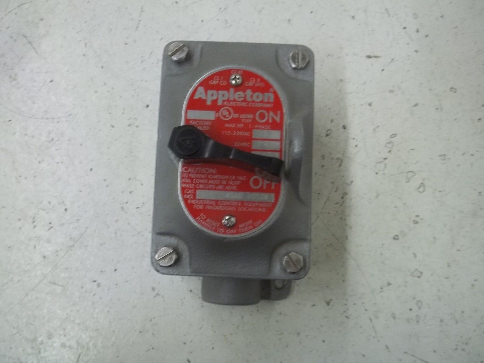 APPLETON EDS1751MSAB NSFS SWITCH UNILET NSNP