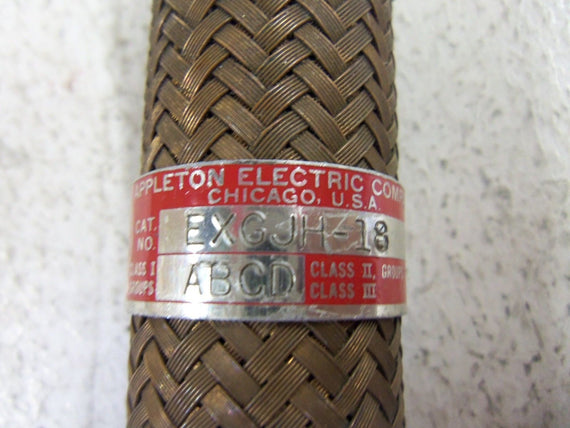 APPLETON EXGJH-18 FLEXIBLE COUPLING *USED*