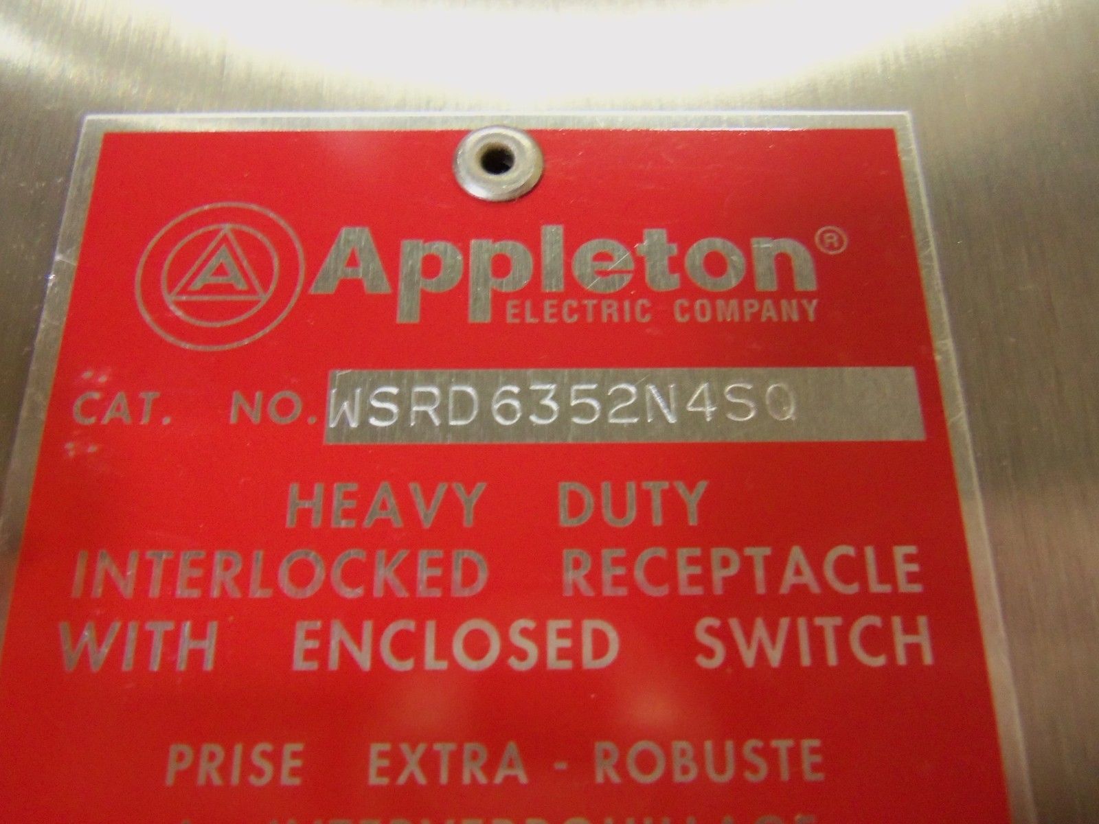 APPLETON WSRD6352N4SQ SWITCH NSMP