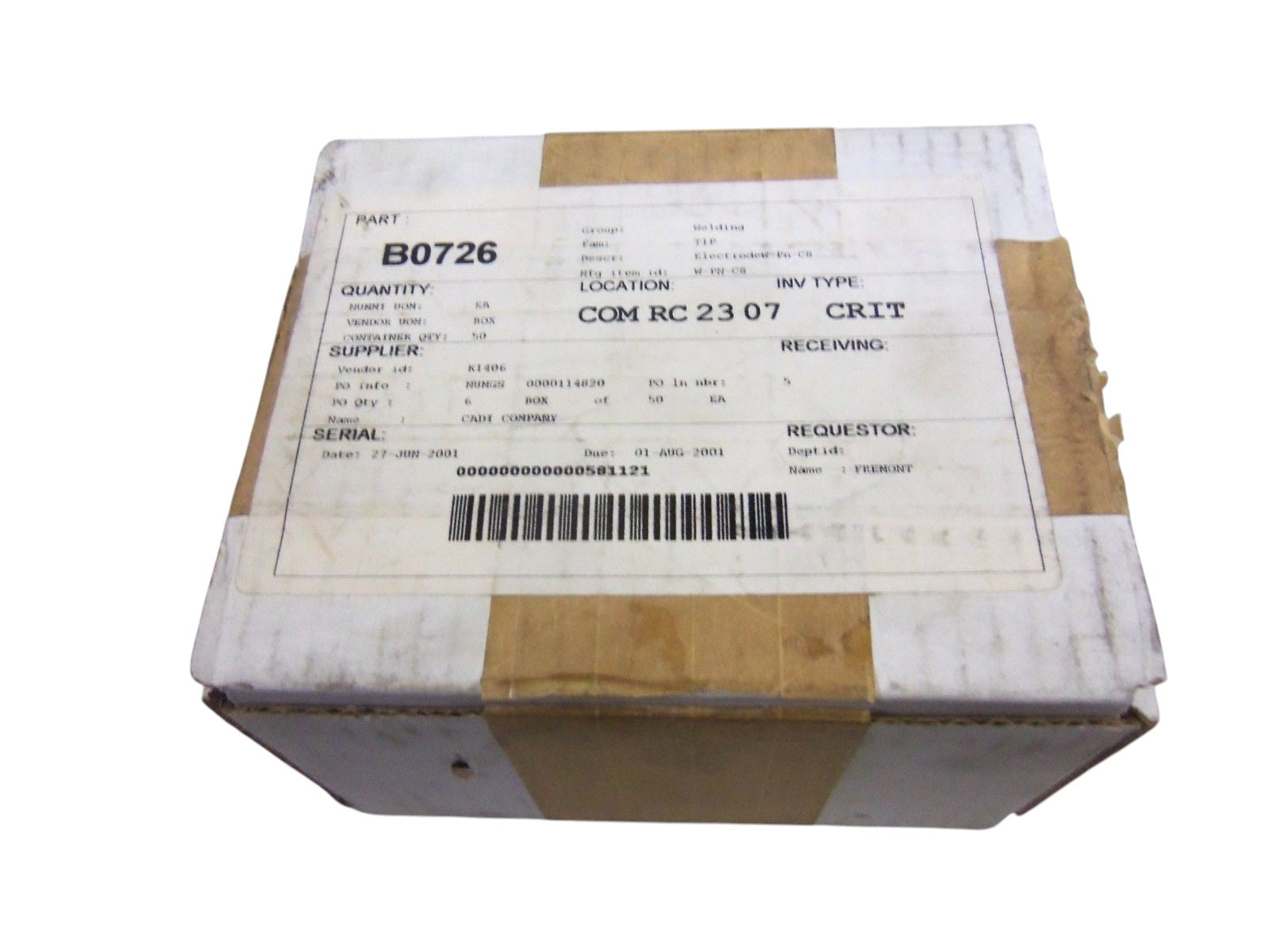 APROX. 100 CADI W-PN-C8 TIP CAPS NSMP