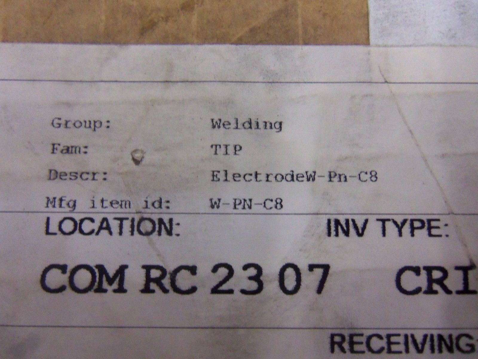 APROX. 50 CADI W-PN-C8 TIP CAPS NSMP