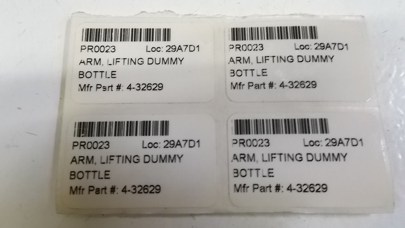 ARM, LIFTING DUMMY BOTTLE 4-32629 NSNP